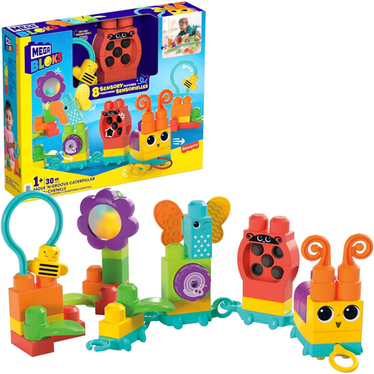 Mega Blocks Building Blocks Toy Move n Groove Caterpillar