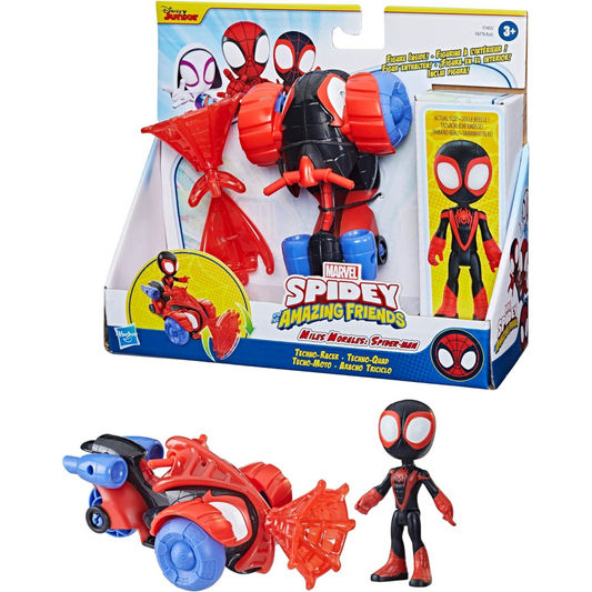 Marvel Spidey and His Amazing Friends Miles Morales Spider-Man Vehicle Set