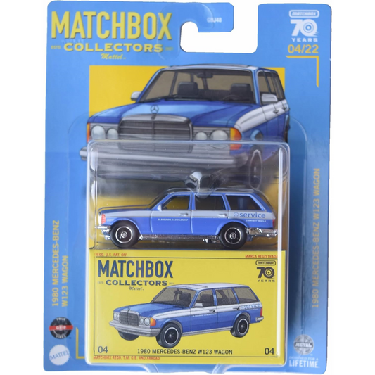 Matchbox Collectors 1980 Mercedes-Benz W123 Wagon Blue Toy Car