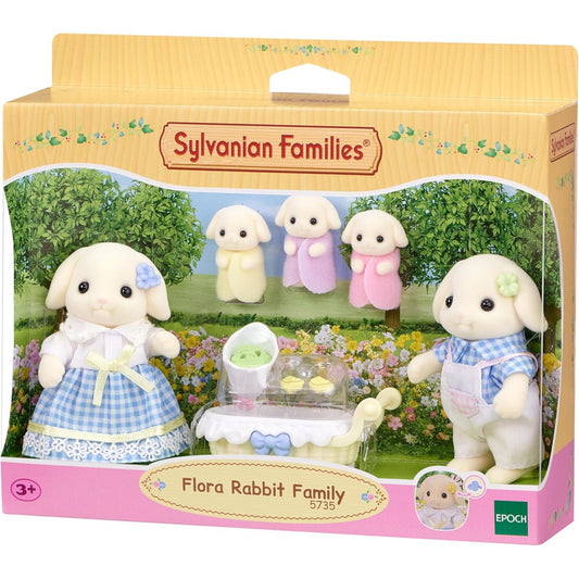 Sylvanian Families - Flora Rabbit Family of 4 Dolls