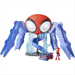 Marvel Spidey and His Amazing Friends Web-Quarters Playset Spidey and Vehicle