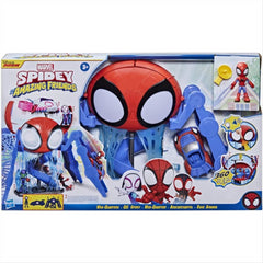 Marvel Spidey and His Amazing Friends Web-Quarters Playset Spidey and Vehicle