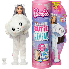 Barbie Cutie Reveal Doll 10 Surprises Winter Snowflake Series - Polar Bear