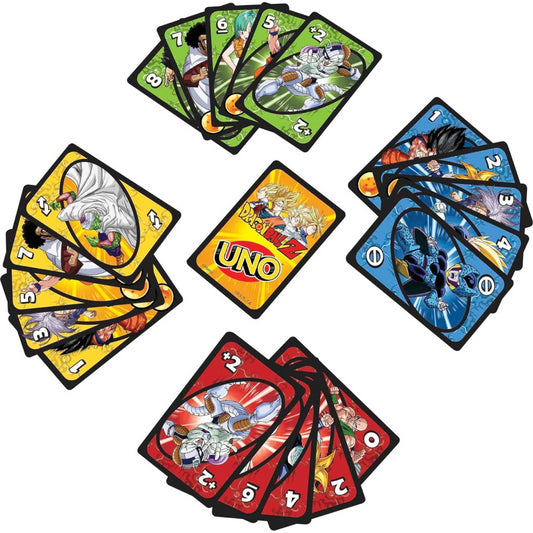 UNO Dragon Ball Z Card Game TV Show Themed Graphics