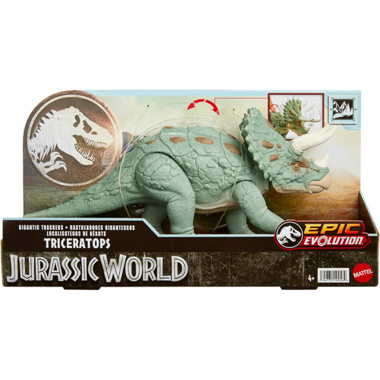 Jurassic World Gigantic Tracker Triceratops Dinosaur Action Figure