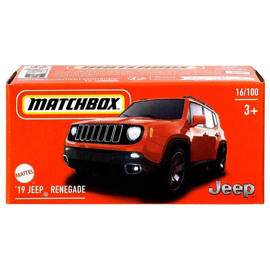 Matchbox 1:64 Diecast Model Car - 2019 Jeep Renegade