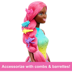 Barbie Unicorn Doll with 7-Inch-Long Magenta Fantasy Hair and Accessories