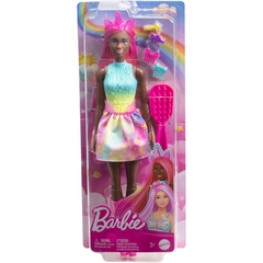 Barbie Unicorn Doll with 7-Inch-Long Magenta Fantasy Hair and Accessories