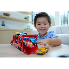 Disney Pixar Cars Mack Hauler 13-Inch Toy Transporter Truck with Ramp & Storage