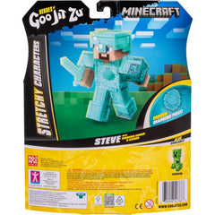 Heroes Of Goo Jit Zu Minecraft Stretchy Steve With Diamond Armor & Sword