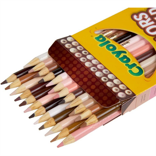 Crayola Colours Of The World Pack Of 24 Colours For Skin Tones - Pencils