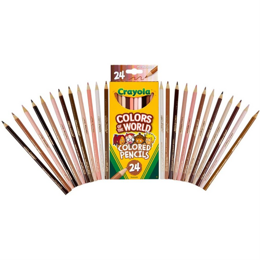 Crayola Colours Of The World Pack Of 24 Colours For Skin Tones - Pencils