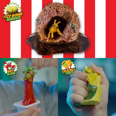 Terror Fried When Fast Food Goes Bad Oozze Burger Pack of 3 Figures