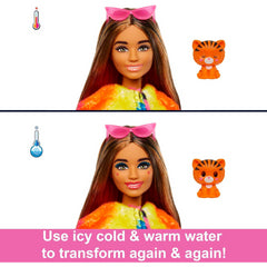 Barbie Cutie Reveal Doll and Accessories with Tiger Plush Costume & 10 Surprises