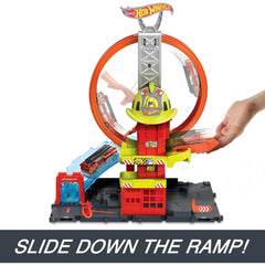 Hot Wheels City with 1 Toy Car Elevator Playset