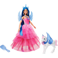 Barbie Unicorn Doll 65th Anniversary in Pink Gown and Pet Unicorn