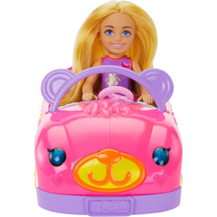 Barbie Chelsea Doll & Toy Car Set with Bear Themed Convertible & Teddy Bear