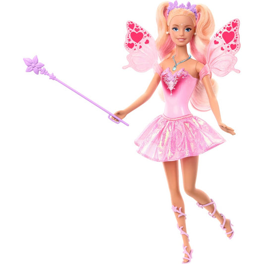 Barbie Fairy Doll Colour Change with Toy Wand & Fashion Accessories