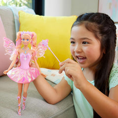 Barbie Fairy Doll Colour Change with Toy Wand & Fashion Accessories