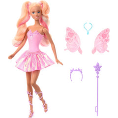 Barbie Fairy Doll Colour Change with Toy Wand & Fashion Accessories