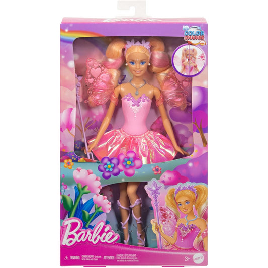 Barbie Fairy Doll Colour Change with Toy Wand & Fashion Accessories