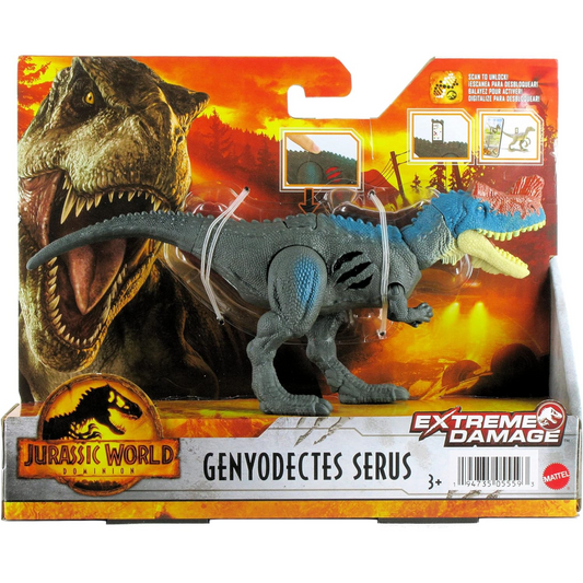 Jurassic World Genyodectes Serus Extreme Damage Dinosaur Action Figure