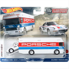 Hot Wheels Porsche 959 1986 #61 Team Transport Set of 2 Vehicles