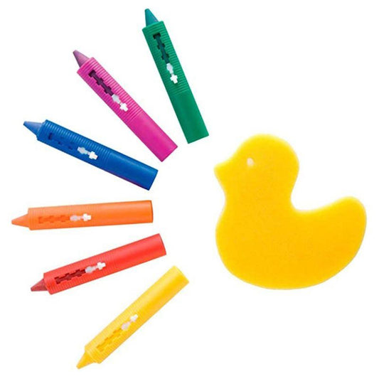 Alex Toy Draw In The Tub Bathtub Crayons and Sponge Bath Toy Set