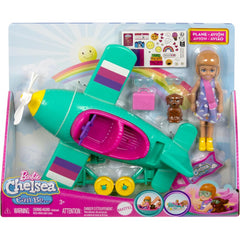 Barbie Chelsea Can Be Doll & Plane Playset & 7 Accessories