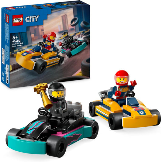 Lego City 60400 Go-Karts And Race Drivers Racing Vehicle Playset