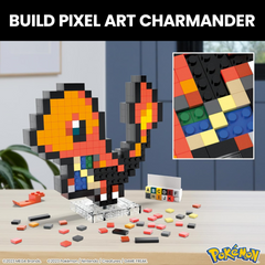 Pokemon Mega Charmander Construction Pixel Retro Set 349 pcs