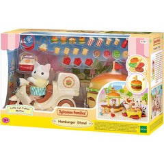 Sylvanian Families - Hamburger Stand and 1 Doll