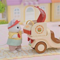 Sylvanian Families - Hamburger Stand and 1 Doll