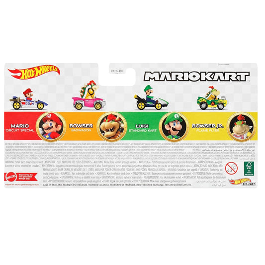 Hot Wheels Mario Bowser Luigi Bowser Jr 4-Pack