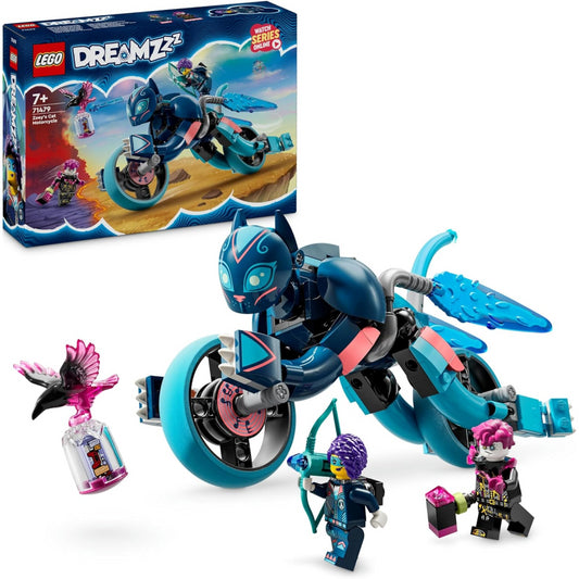 LEGO DREAMZzz 71479 Zoey’s Cat Motorcycle Building Vehicle Playset