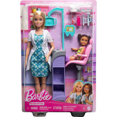 Barbie Careers Dentist Doll and Patient Playset with Accessories