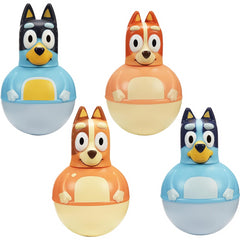 Bluey Figure Pack of 4 Weebles Wobble Toys