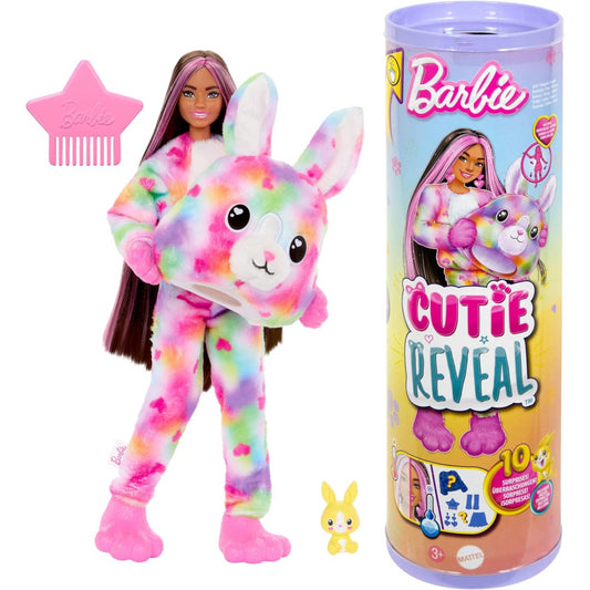 Barbie Cutie Reveal Doll Bunny Colourful Dreams Series and 10 Surprises