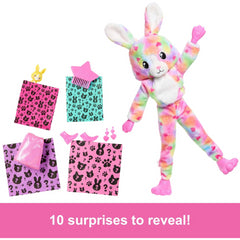 Barbie Cutie Reveal Doll Bunny Colourful Dreams Series and 10 Surprises