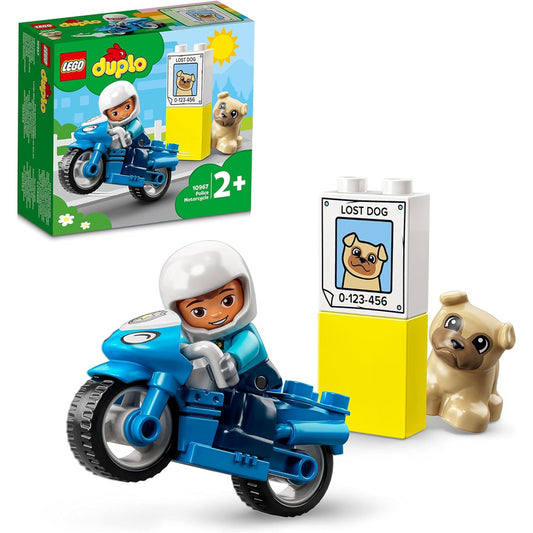 Lego 10967 Duplo Town Rescue Police Motorcycle Playset