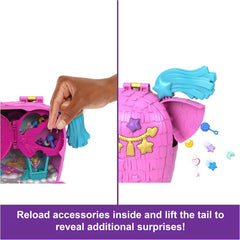 Polly Pocket Unicorn Partyland Dolls with Pets & 25 Accessories