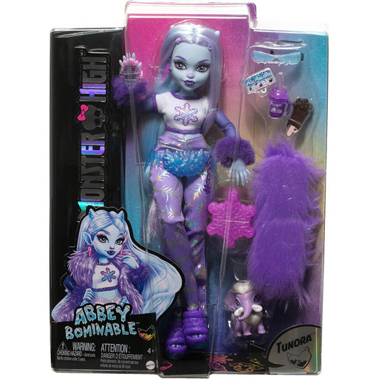 Monster High Abbey Bominable Core Doll with Pet Mammoth