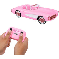 Hot Wheels Barbie Corvette Remote-Control Pink Toy Car