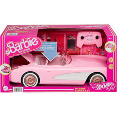 Hot Wheels Barbie Corvette Remote-Control Pink Toy Car