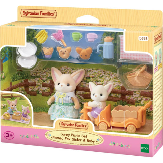 Sylvanian Families - Sunny Picnic Set Fennec Foxes and 2 Dolls