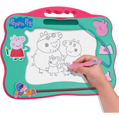 Peppa Pig Travel Magnetic Scribbler Pad With Pen and 3 Stamps in Green