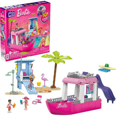 Barbie Dream Boat Building Toy With 317 Blocks 3 Dolls