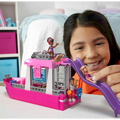 Barbie Dream Boat Building Toy With 317 Blocks 3 Dolls