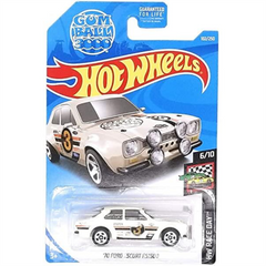 Hot Wheels Die-Cast Vehicle Ford Escort RS1600 White 1970