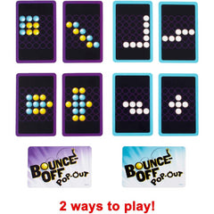 Mattel Bounce Off Pop Out Party Game with 16 balls and 20 Challenge Cards Game